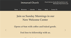 Desktop Screenshot of immanuelchurch.us