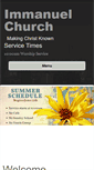 Mobile Screenshot of immanuelchurch.com